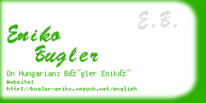 eniko bugler business card